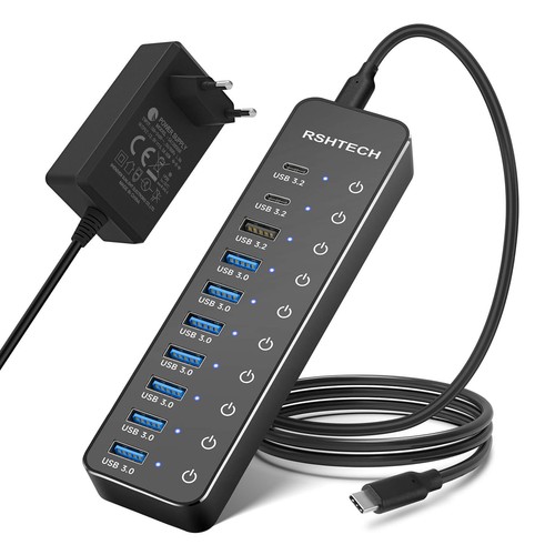 Hub usb alimentato rshtech - hub, alimentato,